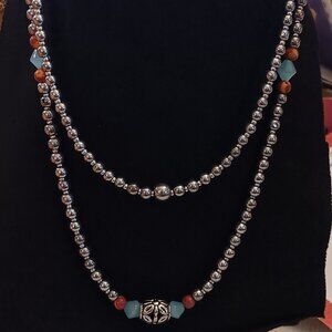 Beautiful handmade double-strand necklace!